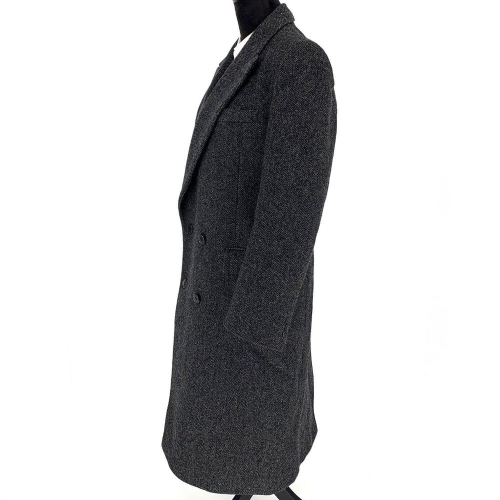 YSL Saint Laurent Wool Long Trench Coat Vintage - Picture 3 of 7